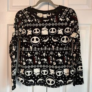 Disney Jack Skellington  Sm  (4-6)  Nightmare Before Christmas Pajama Top Fleece